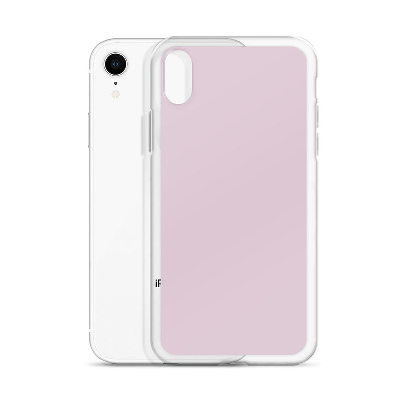 Load image into Gallery viewer, Pale Twilight Pink iPhone Clear Thin Case Plain Color CREATIVETECH