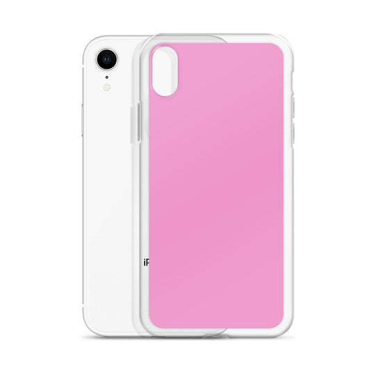 Lavender Rose Pink iPhone Clear Thin Case Plain Color CREATIVETECH