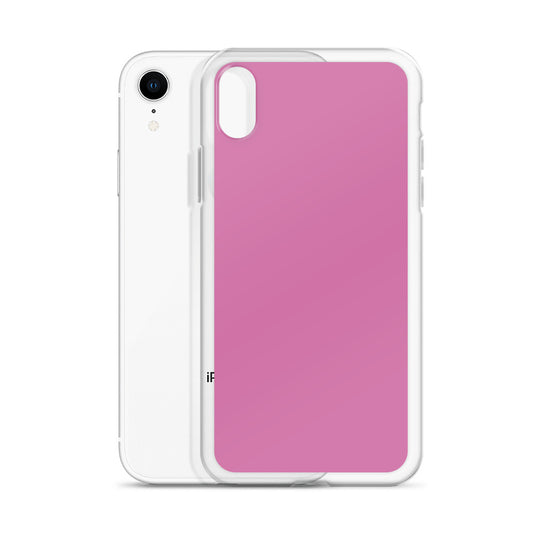 Hopbush Pink iPhone Clear Thin Case Plain Color CREATIVETECH