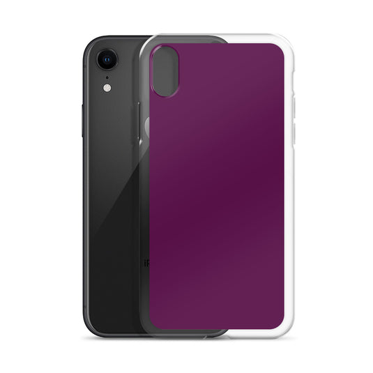 Tyrian Purple iPhone Clear Thin Case Plain Color CREATIVETECH