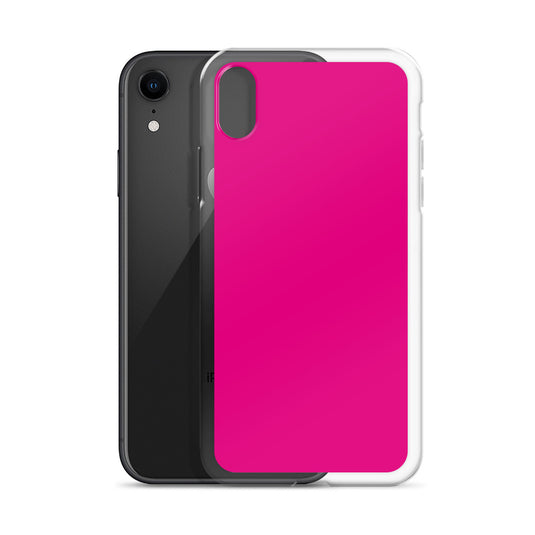 Violet Red Pink iPhone Clear Thin Case Plain Color CREATIVETECH