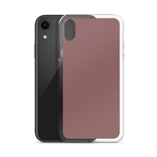 Light Brown Wood iPhone Clear Thin Case Plain Color CREATIVETECH