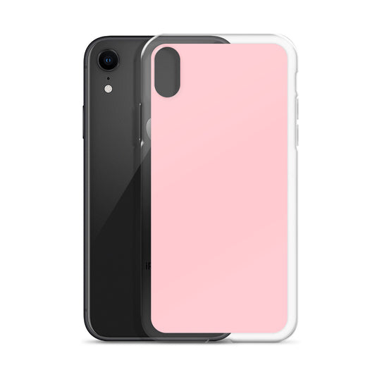 Pink iPhone Clear Thin Case Plain Color CREATIVETECH