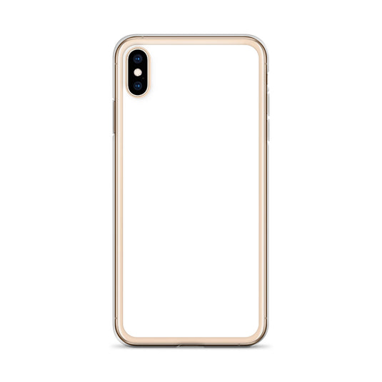 Plain Color White iPhone Case Clear Bump Resistant Flexible CREATIVETECH