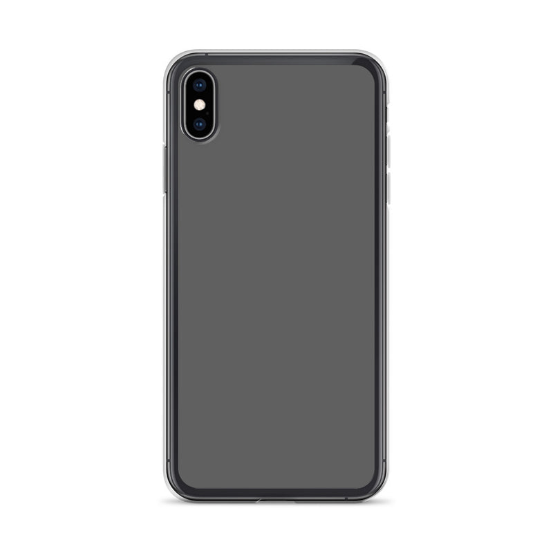 Load image into Gallery viewer, Plain Color Zambezi Grey iPhone Case Clear Bump Resistant CREATIVETECH