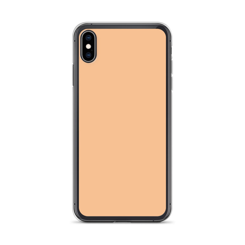 Load image into Gallery viewer, Plain Color Romantic Orange iPhone Case Clear Bump Resistant Flexible CREATIVETECH