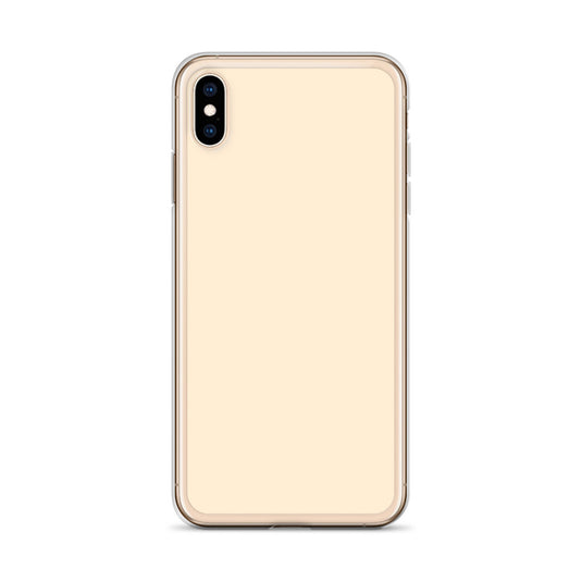 Plain Color Papaya Orange Yellow iPhone Case Clear Bump Resistant Flexible CREATIVETECH