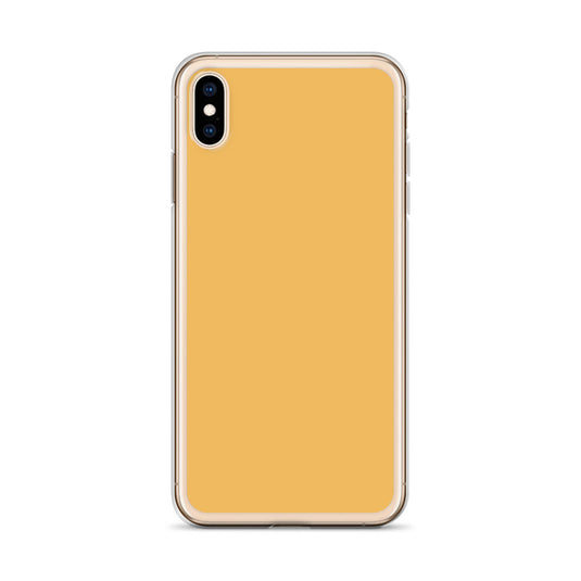 Plain Color Harvest Gold Yellow iPhone Case Clear Bump Resistant Flexible CREATIVETECH