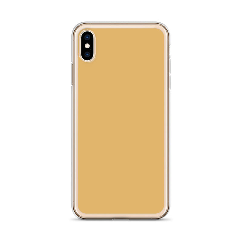 Load image into Gallery viewer, Plain Color Fawn Beige Brown iPhone Case Clear Bump Resistant Flexible CREATIVETECH