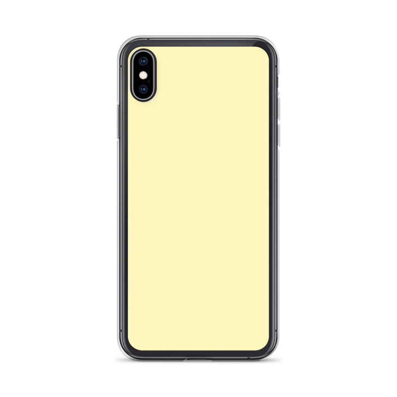 Load image into Gallery viewer, Plain Color Cumulus Yellow iPhone Case Clear Bump Resistant Flexible CREATIVETECH