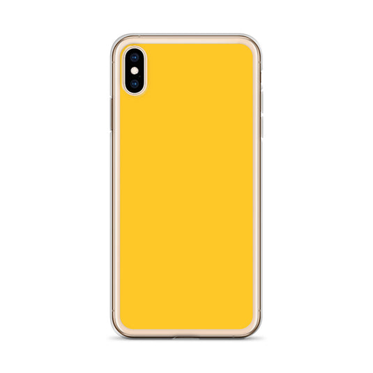 Plain Color Yellow iPhone Case Clear Bump Resistant CREATIVETECH