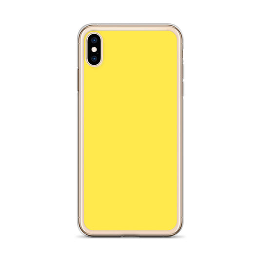 Plain Color Paris Daisy Yellow iPhone Case Clear Bump Resistant CREATIVETECH