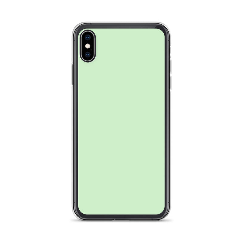 Load image into Gallery viewer, Plain Color Tara Green iPhone Case Clear Bump Resistant CREATIVETECH