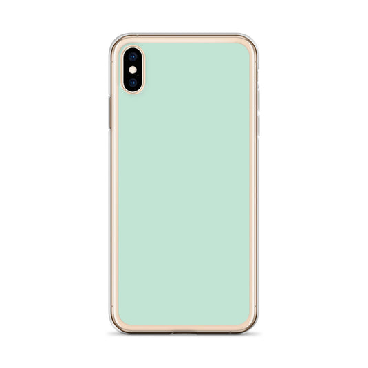 Plain Color Aero Green iPhone Case Clear Bump Resistant CREATIVETECH