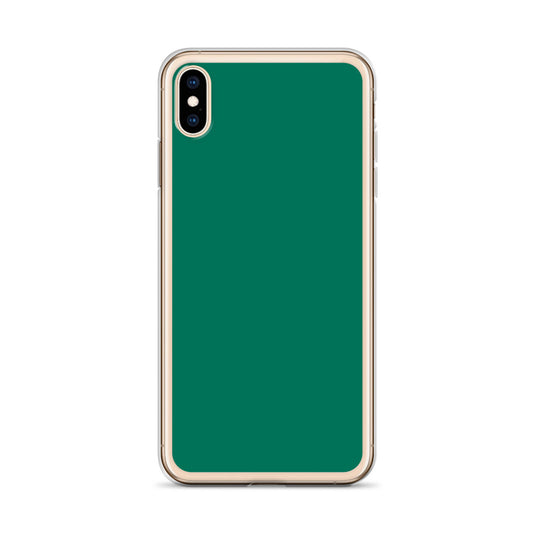 Plain Color Tropical Rain Forest Green iPhone Case Clear Bump Resistant CREATIVETECH
