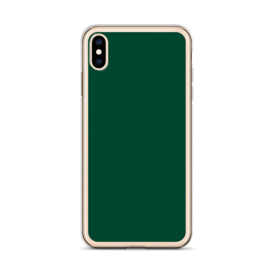 Plain Color British Racing Green iPhone Case Clear Bump Resistant CREATIVETECH