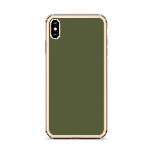 Plain Color Saratoga Green iPhone Case Clear Bump Resistant CREATIVETECH