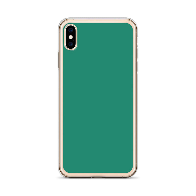Load image into Gallery viewer, Plain Color Elf Green iPhone Case Clear Bump Resistant CREATIVETECH