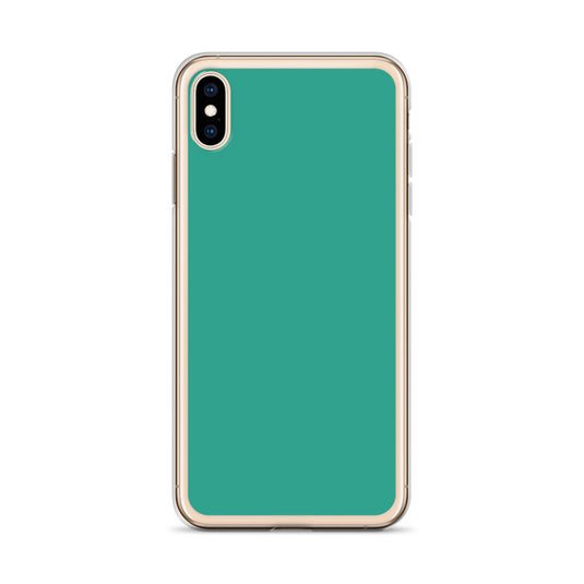 Plain Color Niagara Green iPhone Case Clear Bump Resistant CREATIVETECH