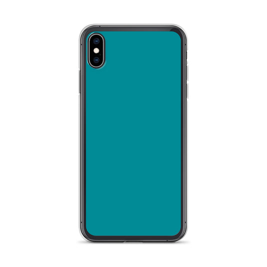 Plain Color Eastern Blue iPhone Case Clear Bump Resistant CREATIVETECH