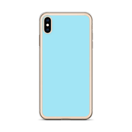 Plain Color Blizzard Blue iPhone Case Clear Bump Resistant CREATIVETECH