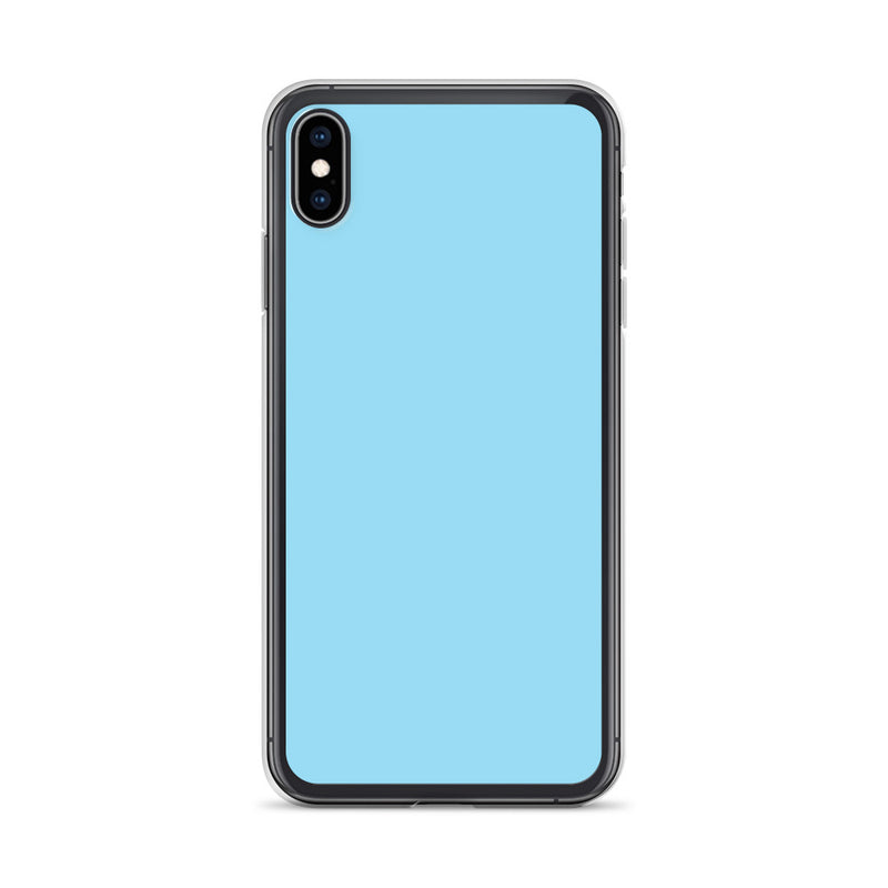 Load image into Gallery viewer, Plain Color Columbia Blue iPhone Case Clear Bump Resistant CREATIVETECH