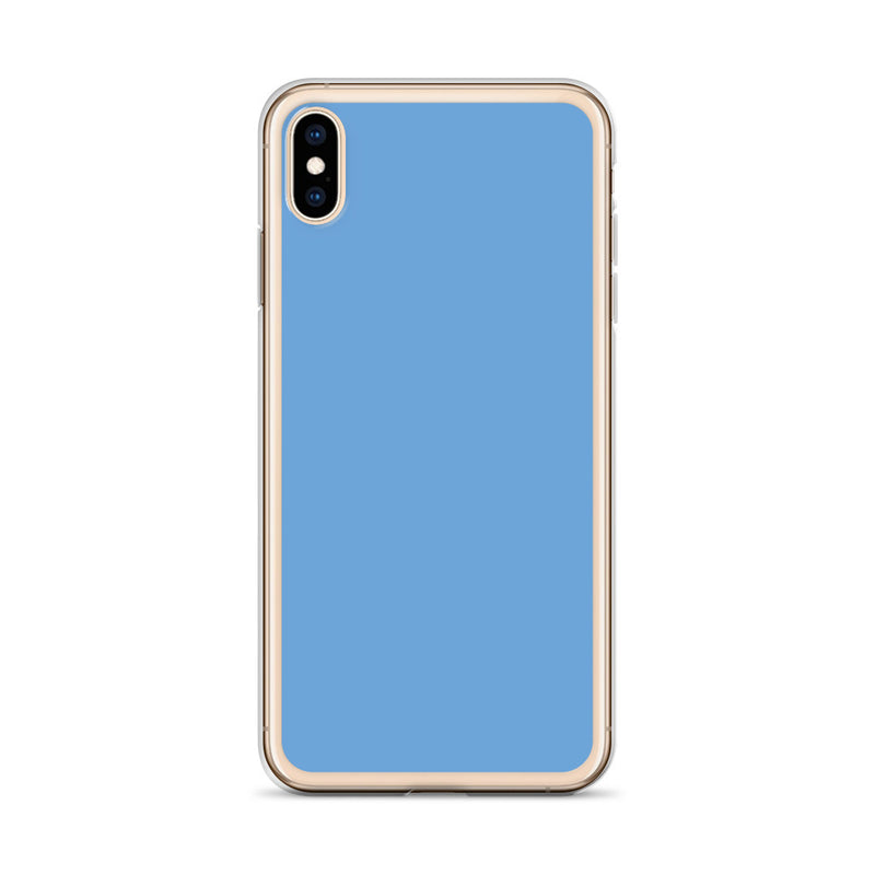 Load image into Gallery viewer, Plain Color Jordy Blue iPhone Case Clear Bump Resistant CREATIVETECH