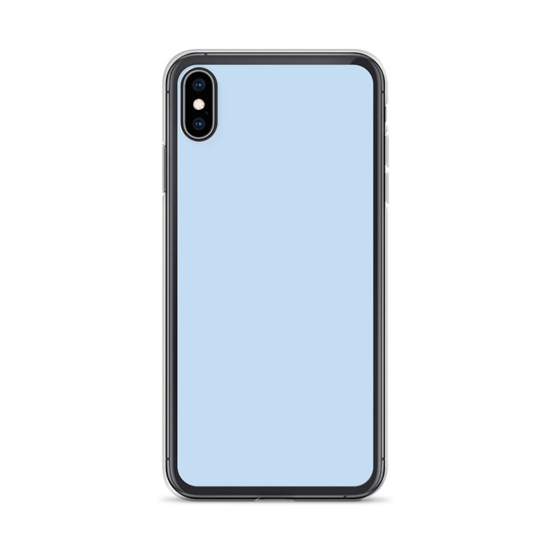 Load image into Gallery viewer, Plain Color Pattens Blue iPhone Case Clear Bump Resistant CREATIVETECH