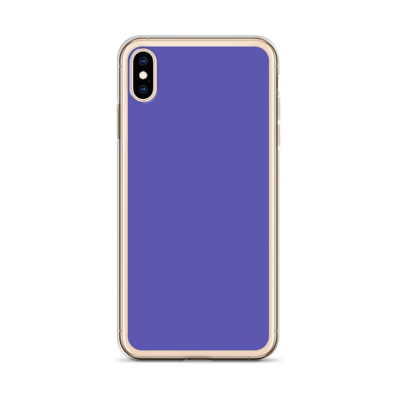 Load image into Gallery viewer, Slate Blue Purple iPhone Clear Thin Case Plain Color CREATIVETECH