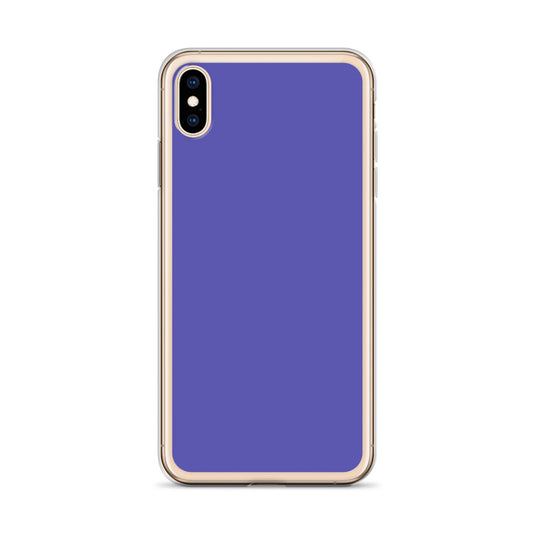 Slate Blue Purple iPhone Clear Thin Case Plain Color CREATIVETECH