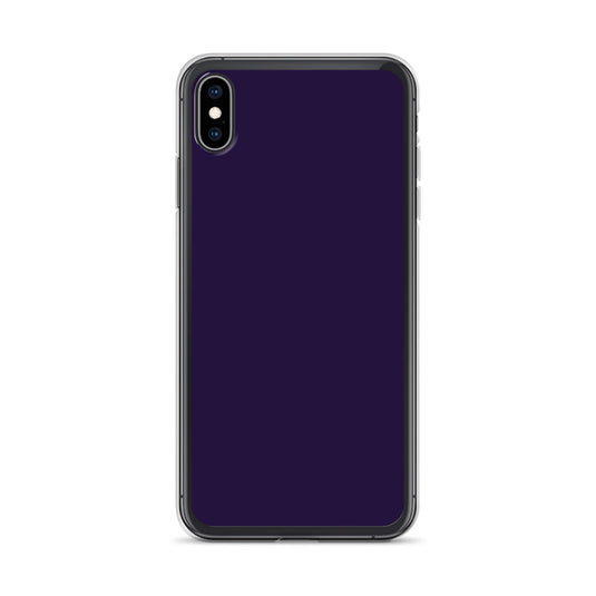 Tolopea Dark Purple iPhone Clear Thin Case Plain Color CREATIVETECH