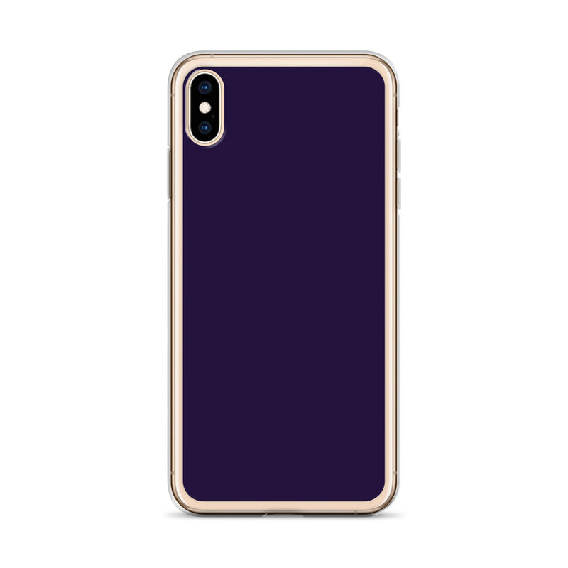 Load image into Gallery viewer, Tolopea Dark Purple iPhone Clear Thin Case Plain Color CREATIVETECH
