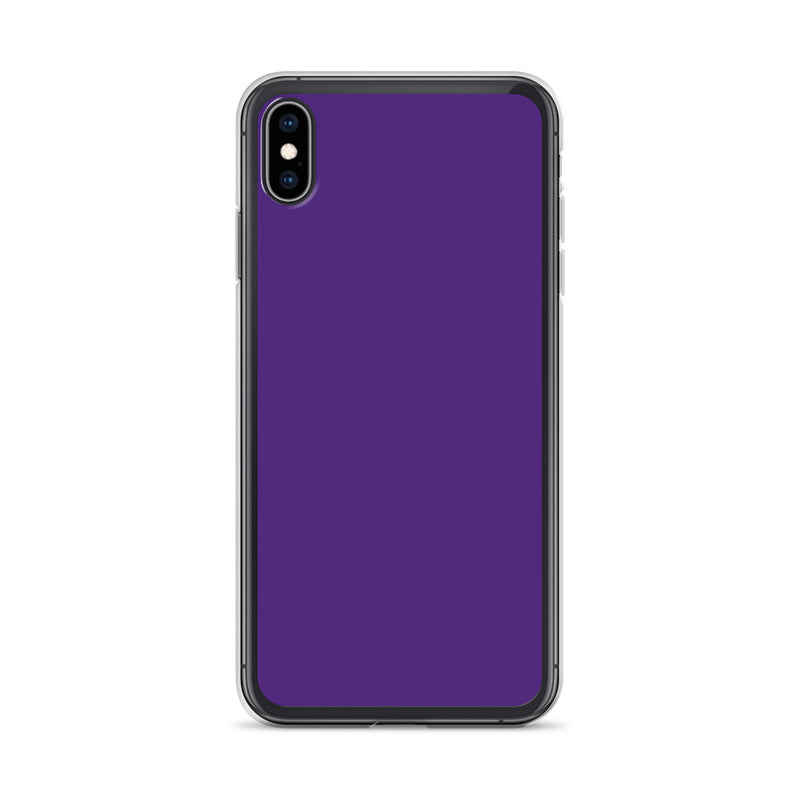 Load image into Gallery viewer, Indigo Purple iPhone Clear Thin Case Plain Color CREATIVETECH
