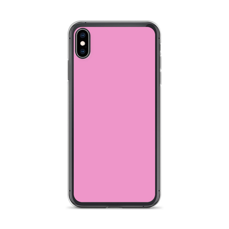 Load image into Gallery viewer, Lavender Rose Pink iPhone Clear Thin Case Plain Color CREATIVETECH