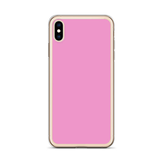 Lavender Rose Pink iPhone Clear Thin Case Plain Color CREATIVETECH
