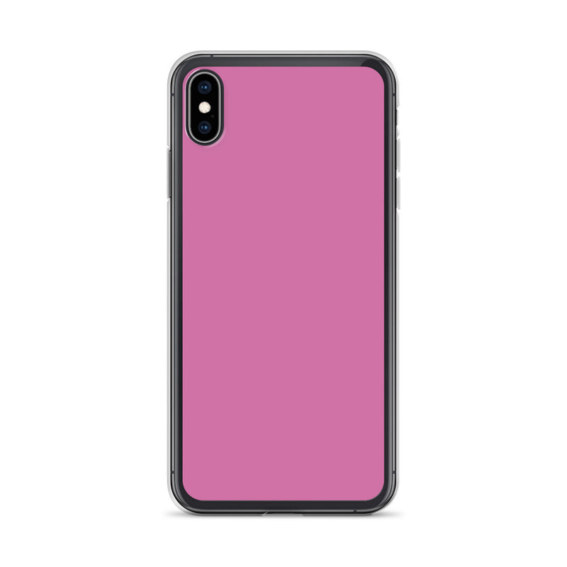 Load image into Gallery viewer, Hopbush Pink iPhone Clear Thin Case Plain Color CREATIVETECH