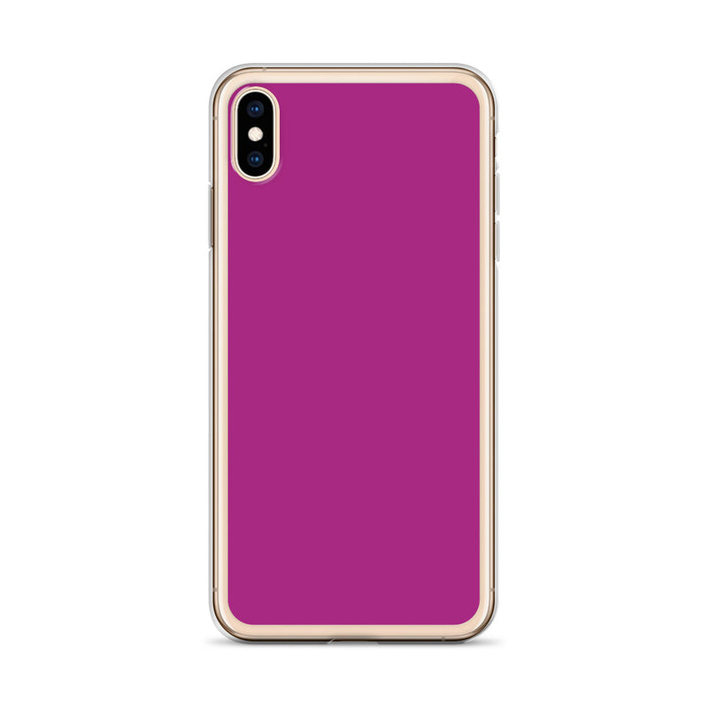 Load image into Gallery viewer, Red Violet iPhone Clear Thin Case Plain Color CREATIVETECH