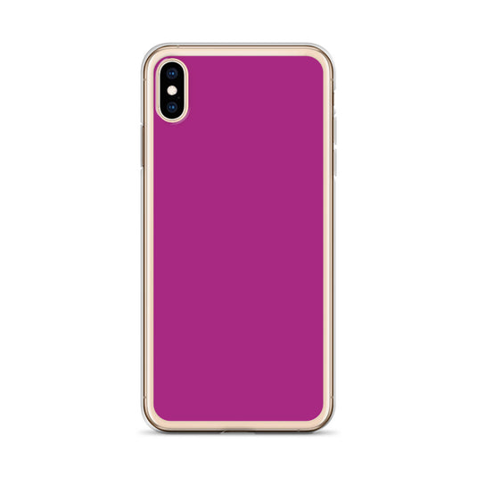 Red Violet iPhone Clear Thin Case Plain Color CREATIVETECH