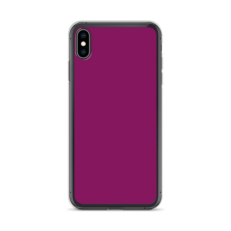 Load image into Gallery viewer, Eggplant Purple iPhone Clear Thin Case Plain Color CREATIVETECH