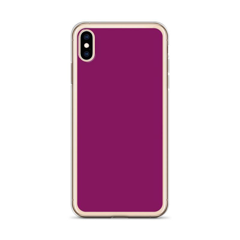 Load image into Gallery viewer, Eggplant Purple iPhone Clear Thin Case Plain Color CREATIVETECH