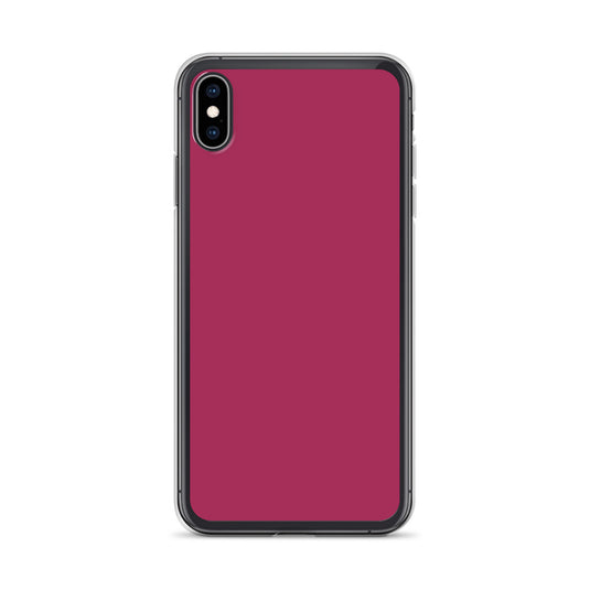 Lipstick Pink Red iPhone Clear Thin Case Plain Color CREATIVETECH