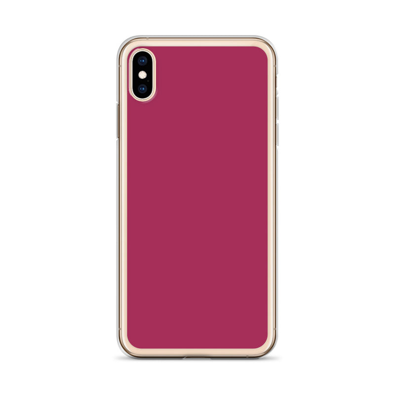 Load image into Gallery viewer, Lipstick Pink Red iPhone Clear Thin Case Plain Color CREATIVETECH