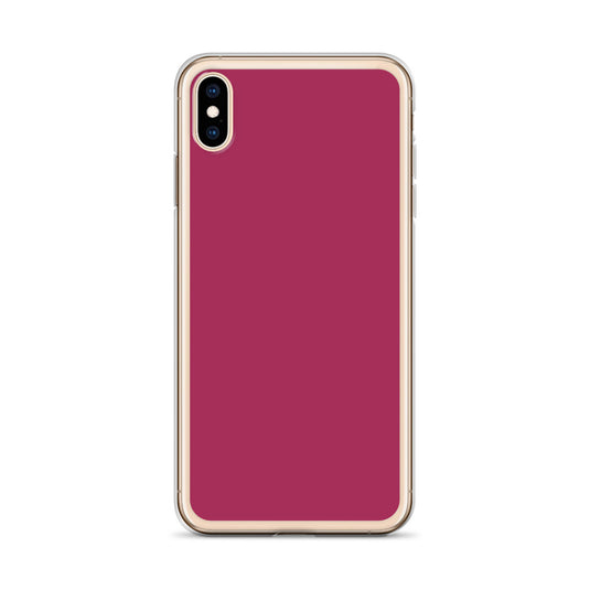 Lipstick Pink Red iPhone Clear Thin Case Plain Color CREATIVETECH