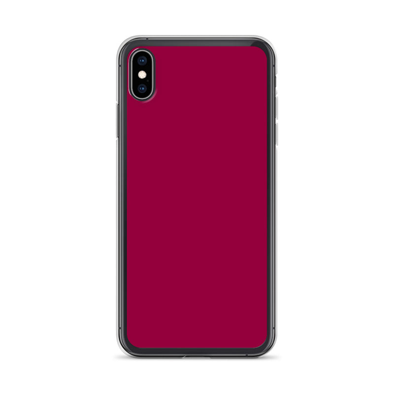 Load image into Gallery viewer, Light Burgundy Red iPhone Clear Thin Case Plain Color CREATIVETECH