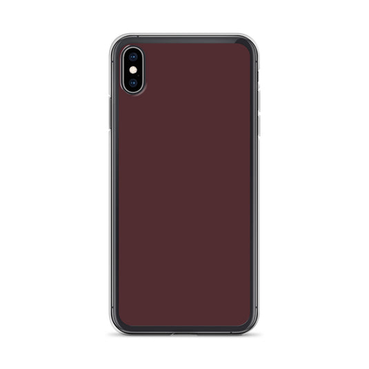Cab Sav Brown iPhone Clear Thin Case Plain Color CREATIVETECH