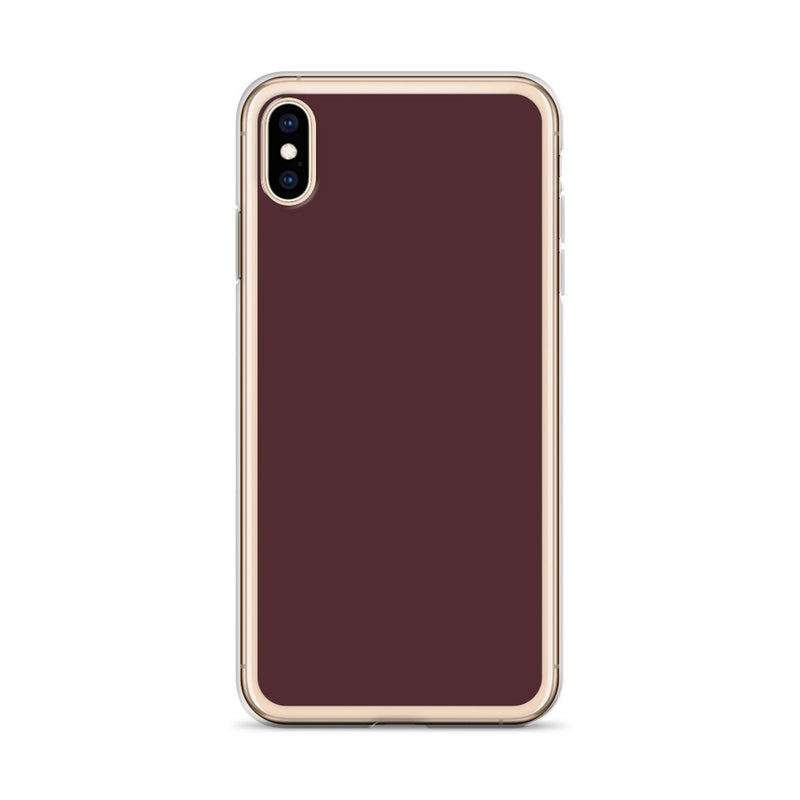 Load image into Gallery viewer, Cab Sav Brown iPhone Clear Thin Case Plain Color CREATIVETECH