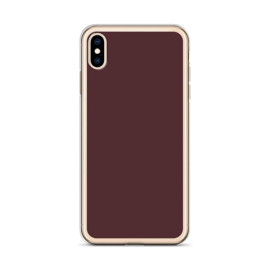 Cab Sav Brown iPhone Clear Thin Case Plain Color CREATIVETECH