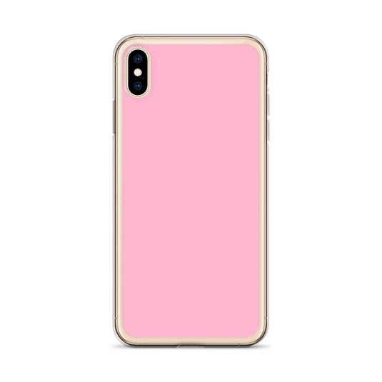 Cotton Candy Pink iPhone Clear Thin Case Plain Color CREATIVETECH