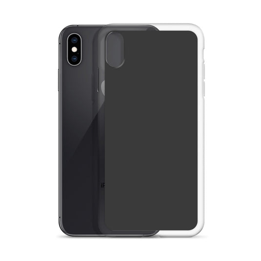 Plain Color Eclipse dark Grey iPhone Case Clear Bump Resistant Flexible CREATIVETECH