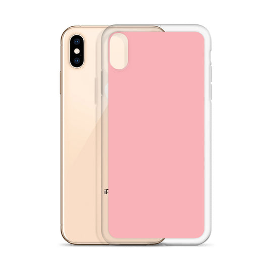 Plain Color Light Pink iPhone Case Clear Bump Resistant Flexible CREATIVETECH